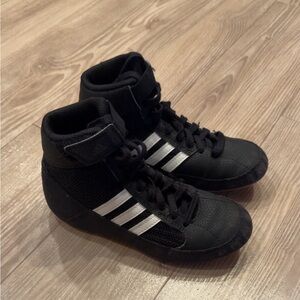 Adidas Kids Black and White Wrestling Shoes